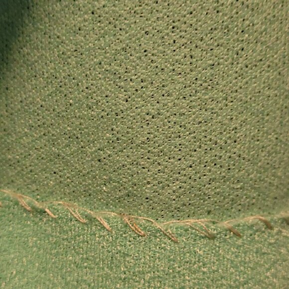 Vintage Polytron A Line Skirt Devonette Orig Tags Lt Green Sz 13 Button Up - Picture 7 of 8